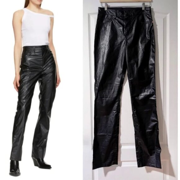 Sportmax | Bella Coated Trousers In Black - Picture 1 of 16